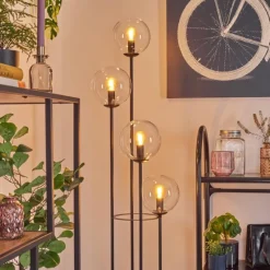 hofstein Gastor Lampadaire 30 cm Clair, 4 lumières