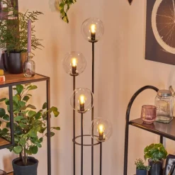 hofstein Gastor Lampadaire 30 cm Clair, 4 lumières