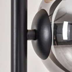 Suspension Verre Fumé-hofstein Gastor Lampadaire 33 cm Noir, 5 lumières
