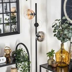 hofstein Gastor Lampadaire 31 cm Noir, 3 lumières