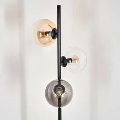 hofstein Gastor Lampadaire 31 cm Noir, 3 lumières