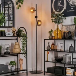 hofstein Gastor Lampadaire 31 cm Noir, 3 lumières