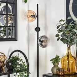 hofstein Gastor Lampadaire 31 cm Noir, 3 lumières