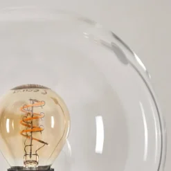 hofstein Gastor Lampadaire 30 cm Noir, 3 lumières