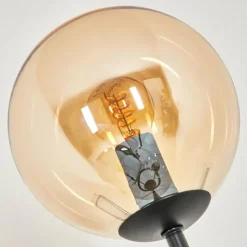 hofstein Gastor Lampadaire 30 cm Noir, 3 lumières