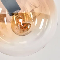 hofstein Gastor Lampadaire Ambre, Clair, 3 lumières