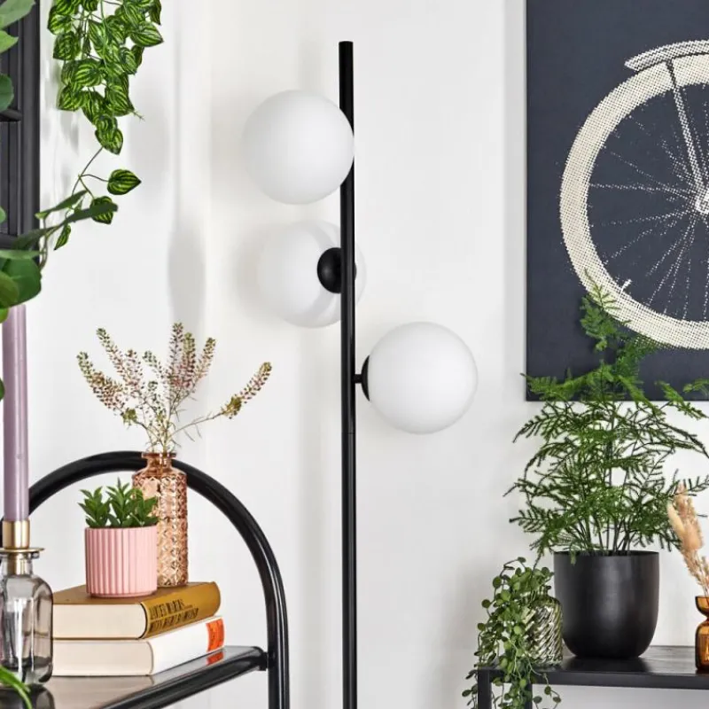 hofstein Gastor Lampadaire Blanc, 3 lumières