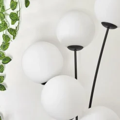 hofstein Gastor Lampadaire Blanc, 5 lumières