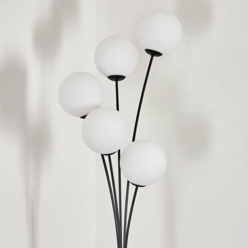 hofstein Gastor Lampadaire Blanc, 5 lumières