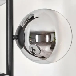 hofstein Gastor Lampadaire Chrome, Clair, Fumé, 3 lumières