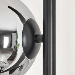 hofstein Gastor Lampadaire Chrome, Clair, Fumé, 3 lumières