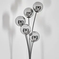 hofstein Gastor Lampadaire Chrome, Fumé, 5 lumières