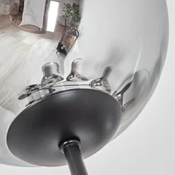 hofstein Gastor Lampadaire Chrome, Clair, Fumé, 6 lumières