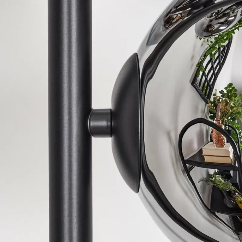 hofstein Gastor Lampadaire Chrome, Fumé, 4 lumières