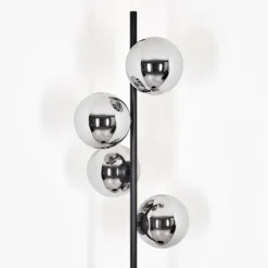 hofstein Gastor Lampadaire Chrome, Fumé, 4 lumières