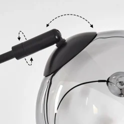 hofstein Gastor Lampadaire Noir, 3 lumières