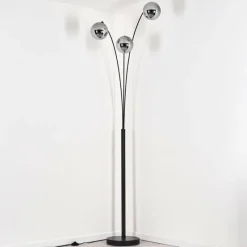 hofstein Gastor Lampadaire Noir, 3 lumières