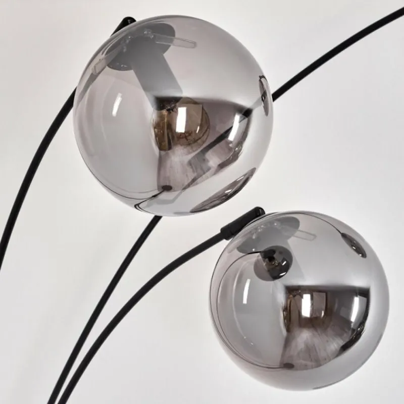 hofstein Gastor Lampadaire Noir, 3 lumières