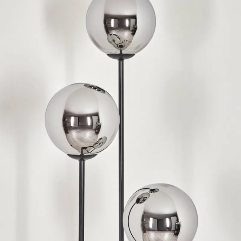 hofstein Gastor Lampadaire Noir, 3 lumières