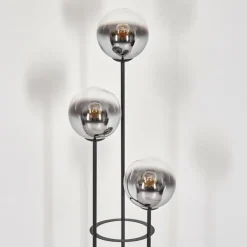 hofstein Gastor Lampadaire Noir, 3 lumières