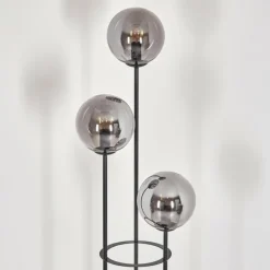 hofstein Gastor Lampadaire Noir, 3 lumières