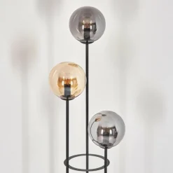 hofstein Gastor Lampadaire Noir, 3 lumières