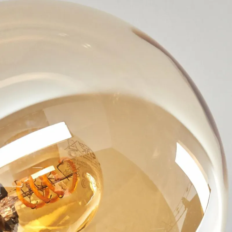 hofstein Gastor Plafonnier 74 cm Ambre, Clair, 6 lumières