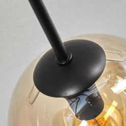 hofstein Gastor Plafonnier 74 cm Ambre, Fumé, 6 lumières