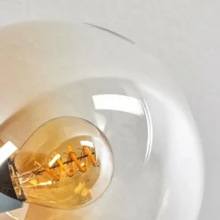 hofstein Gastor Plafonnier 83 cm Ambre, Clair, Fumé, 10 lumières