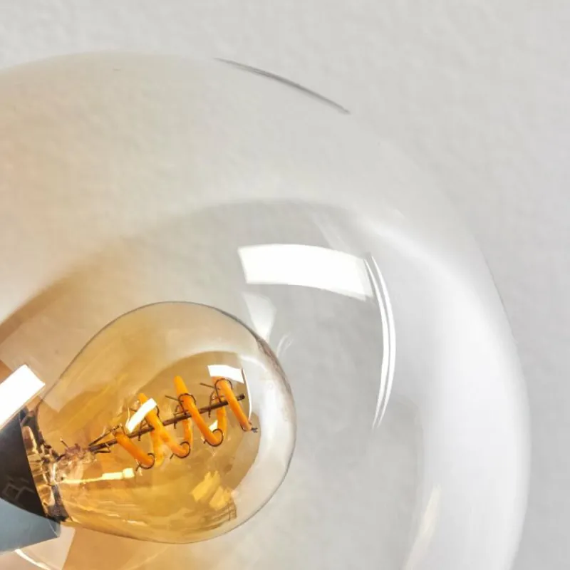 hofstein Gastor Plafonnier 83 cm Ambre, Clair, 10 lumières