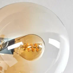 hofstein Gastor Plafonnier 74 cm Ambre, 6 lumières