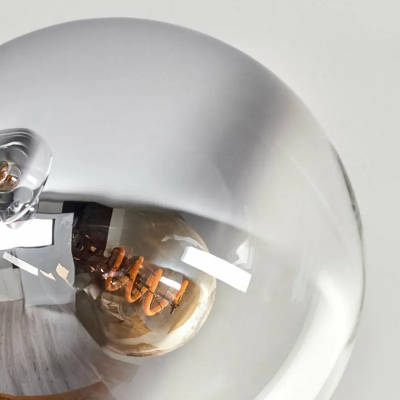 hofstein Gastor Plafonnier 87 cm Chrome, Clair, 8 lumières