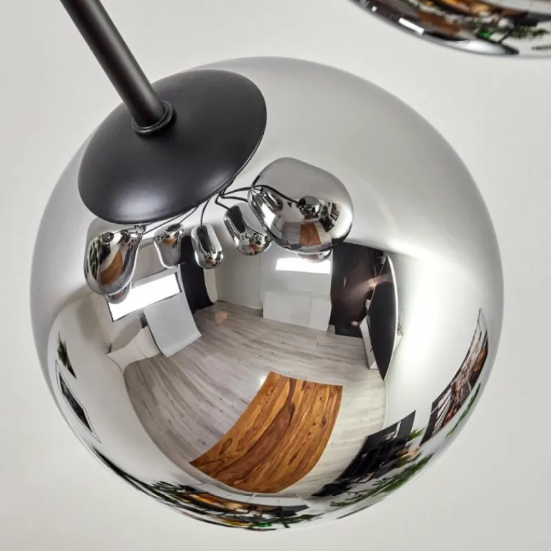 hofstein Gastor Plafonnier 87 cm Chrome, 8 lumières