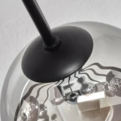 hofstein Gastor Plafonnier 91 cm Chrome, Clair, Fumé, 12 lumières