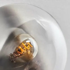 hofstein Gastor Plafonnier 91 cm Chrome, Clair, Fumé, 12 lumières