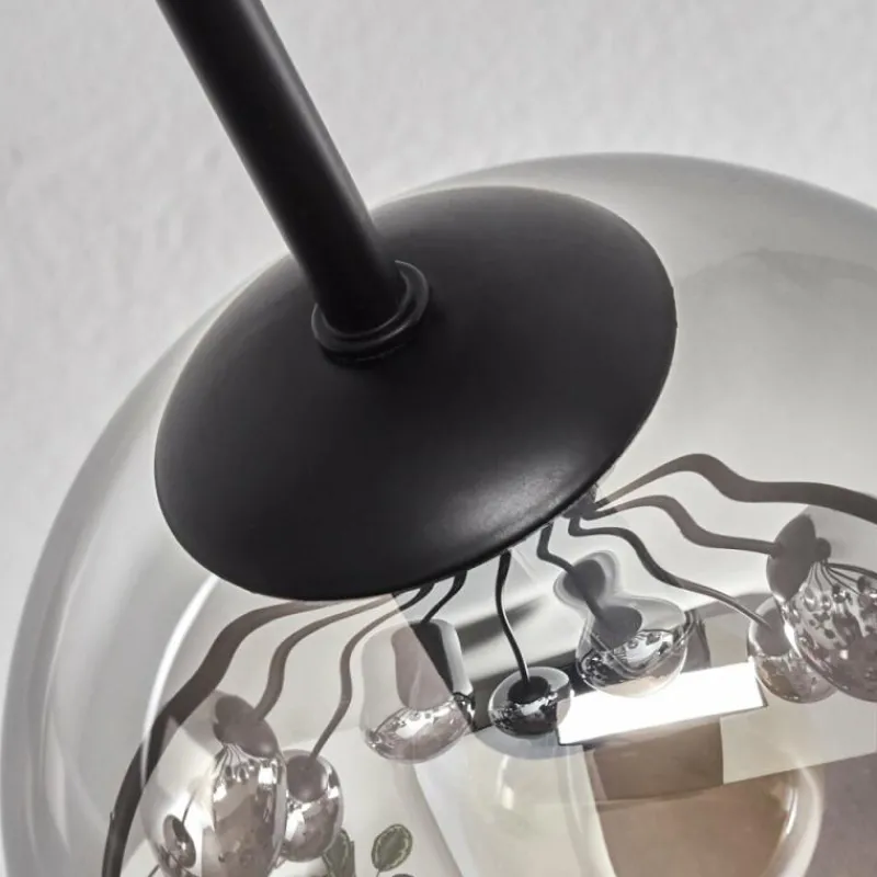 hofstein Gastor Plafonnier 83 cm Chrome, Clair, 10 lumières