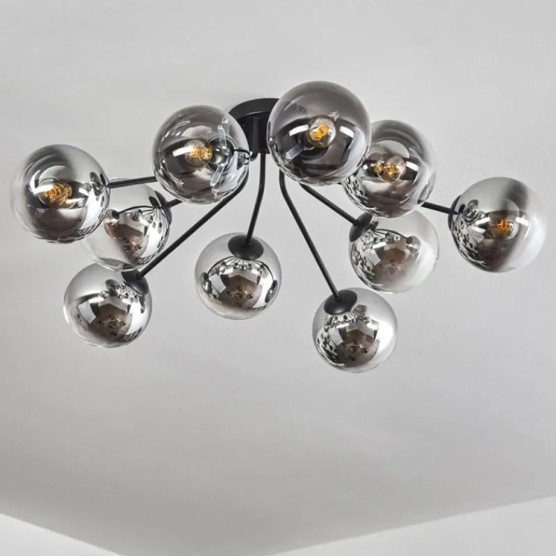 hofstein Gastor Plafonnier 83 cm Chrome, Clair, 10 lumières