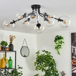 hofstein Gastor Plafonnier 87 cm Clair, 8 lumières