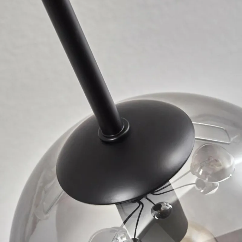 hofstein Gastor Plafonnier 74 cm Clair, Fumé, 6 lumières