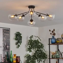 hofstein Gastor Plafonnier 74 cm Clair, 6 lumières