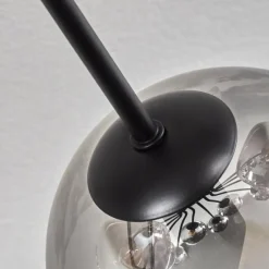 hofstein Gastor Plafonnier 91 cm Clair, Fumé, 12 lumières