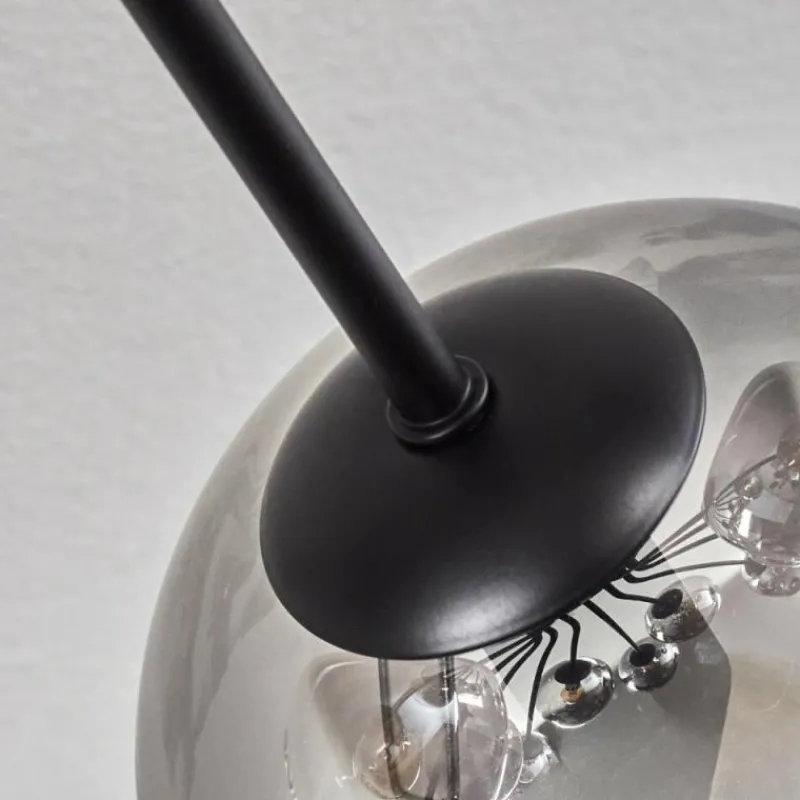 hofstein Gastor Plafonnier 91 cm Clair, Fumé, 12 lumières