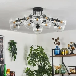 hofstein Gastor Plafonnier 91 cm Clair, 12 lumières