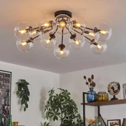 hofstein Gastor Plafonnier 91 cm Clair, 12 lumières