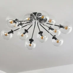 hofstein Gastor Plafonnier 91 cm Clair, 12 lumières