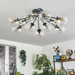 hofstein Gastor Plafonnier 91 cm Clair, 12 lumières