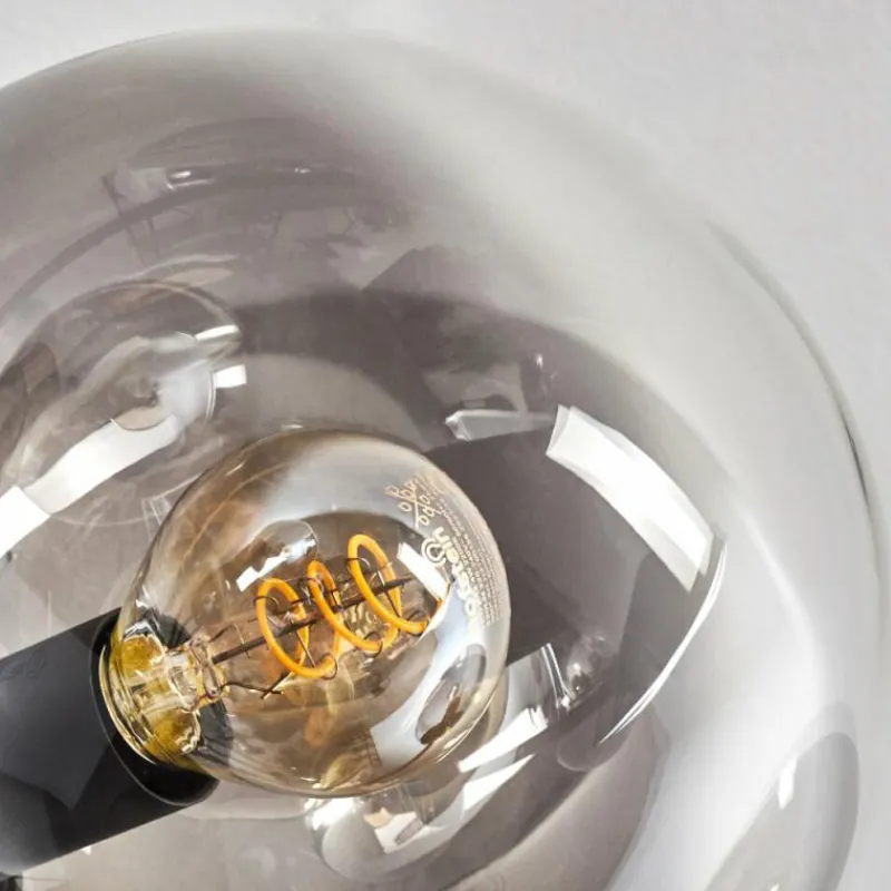 hofstein Gastor Plafonnier 83 cm Clair, Fumé, 10 lumières