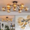hofstein Gastor Plafonnier Ambre, Clair, 12 lumières
