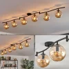 hofstein Gastor Plafonnier, Boule lumineuse Ambre, 6 lumières