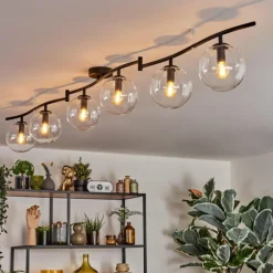 hofstein Gastor Plafonnier, Boule lumineuse Clair, 6 lumières